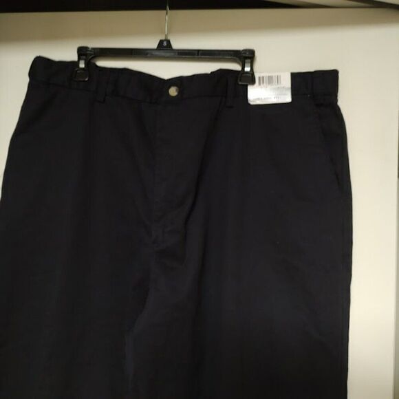 New Architect Classic Fit Navy Wrinkle Resistant Extender Waistband Men's 44/34 - Picture 2 of 4